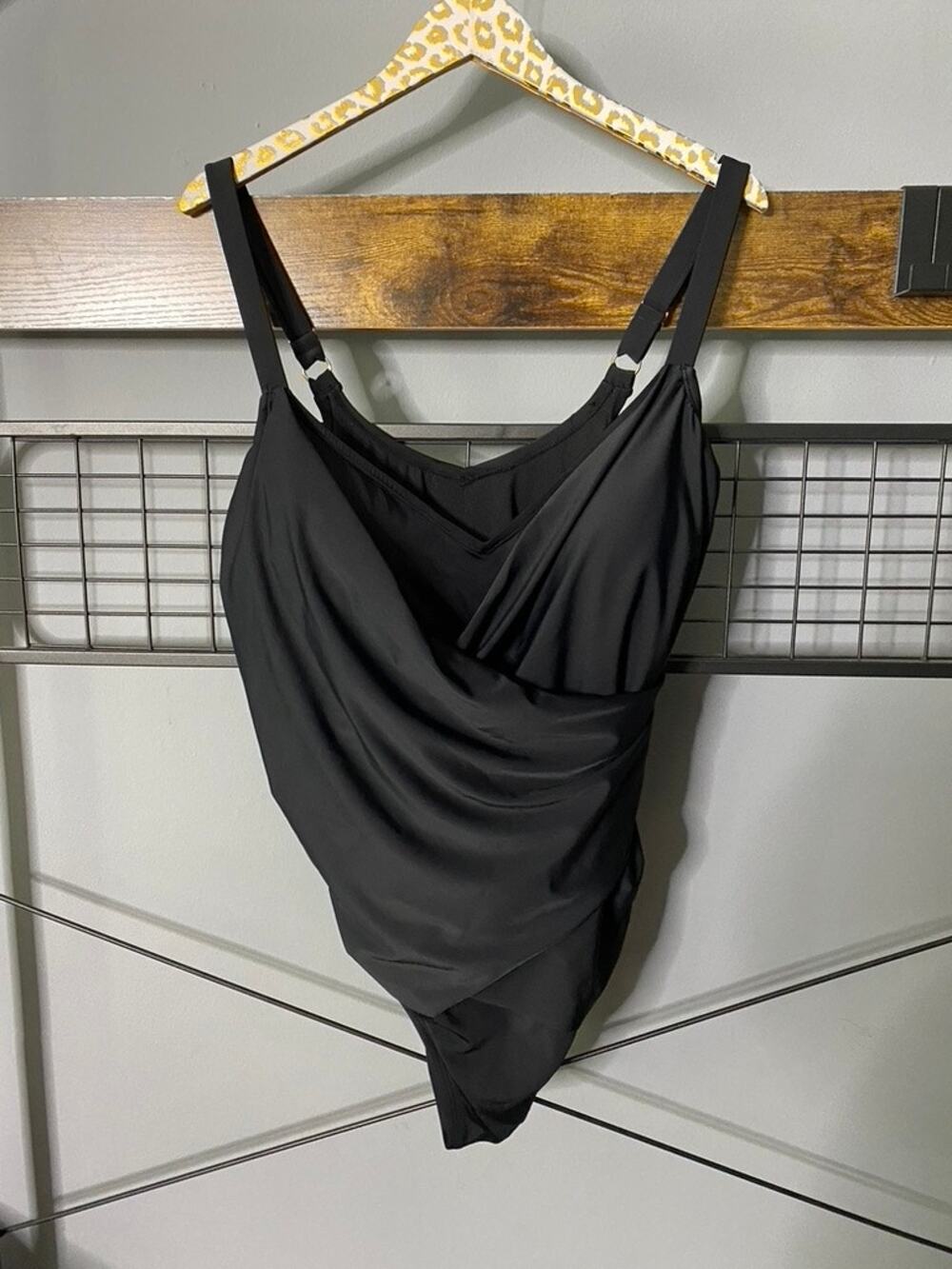 Evri Black Women's Plus One Piece Swimsuit | Size 2X